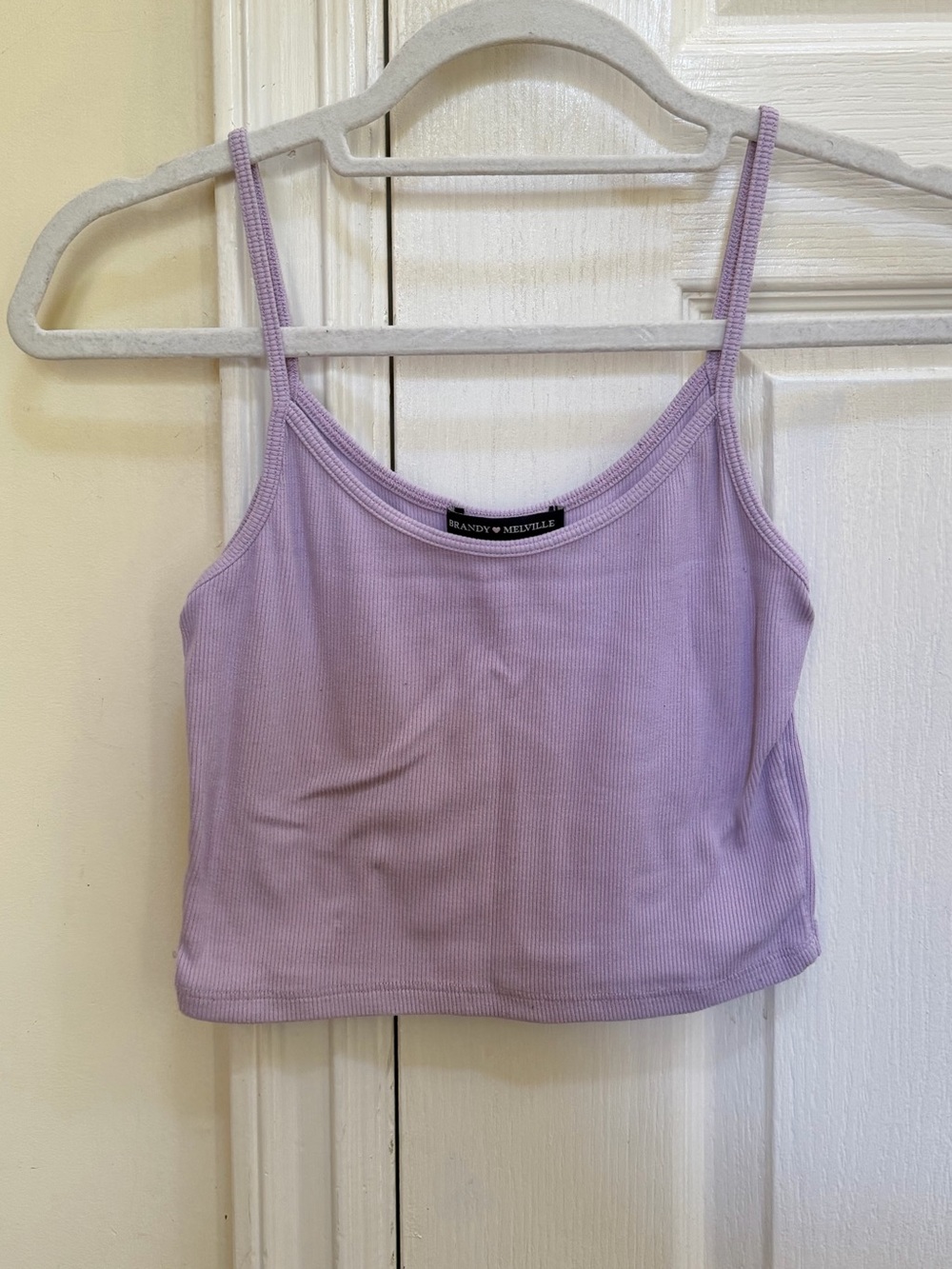 Brandy Melville Lilac Ribbed Cropped Cami